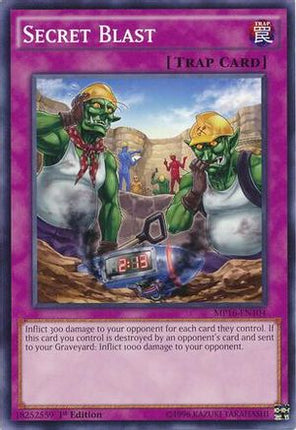 Secret Blast (Common / Short Print) [MP16-EN104] 1st Edition