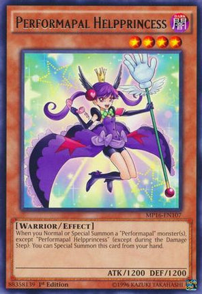 Performapal Helpprincess (Rare) [MP16-EN107] Unlimited