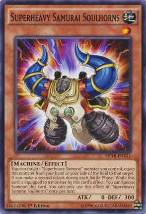 Superheavy Samurai Soulhorns (Common / Short Print) [MP16-EN111] Unlimited