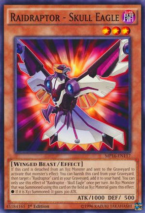 Raidraptor - Skull Eagle (Common / Short Print) [MP16-EN117] Unlimited