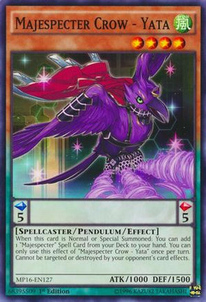 Majespecter Crow - Yata (Common / Short Print) [MP16-EN127] Unlimited
