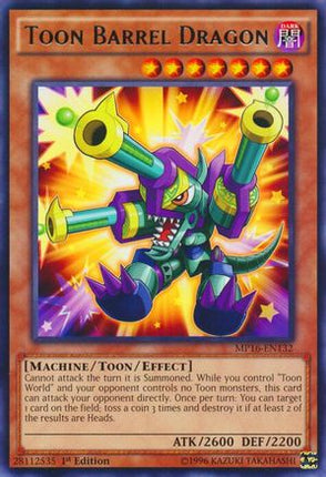 Toon Barrel Dragon (Rare) [MP16-EN132] Unlimited