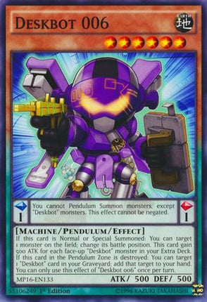 Deskbot 006 (Common / Short Print) [MP16-EN133] Unlimited