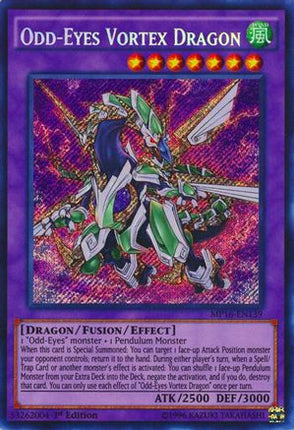 Odd-Eyes Vortex Dragon (Secret Rare) [MP16-EN139] Unlimited