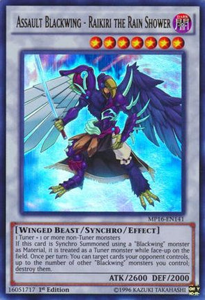 Assault Blackwing - Raikiri the Rain Shower (Ultra Rare) [MP16-EN141] Unlimited
