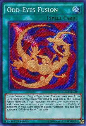 Odd-Eyes Fusion (Secret Rare) [MP16-EN149] 1st Edition