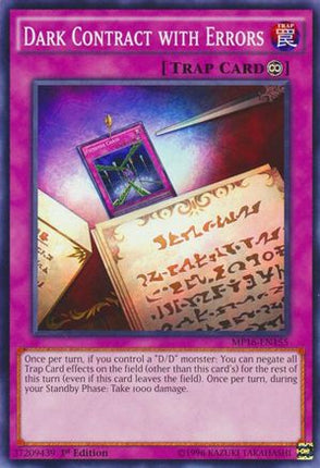 Dark Contract with Errors (Common / Short Print) [MP16-EN155] 1st Edition