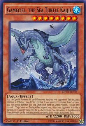 Gameciel, the Sea Turtle Kaiju (Rare) [MP16-EN164] Unlimited