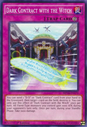 Dark Contract with the Witch (Common / Short Print) [MP16-EN170] 1st Edition