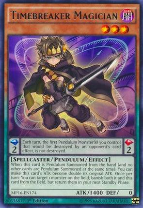 Timebreaker Magician (Rare) [MP16-EN174] 1st Edition