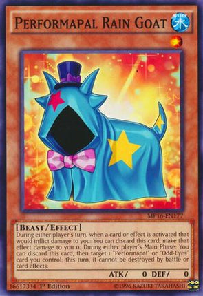 Performapal Rain Goat (Common / Short Print) [MP16-EN177] 1st Edition