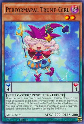 Performapal Trump Girl (Common / Short Print) [MP16-EN178] Unlimited