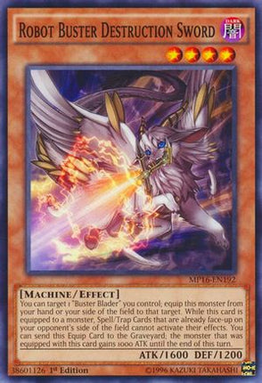 Robot Buster Destruction Sword (Common / Short Print) [MP16-EN192] Unlimited