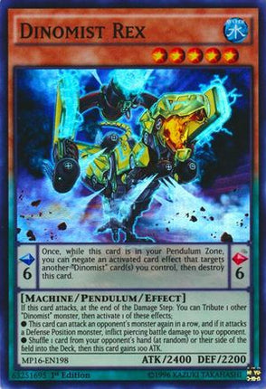 Dinomist Rex (Super Rare) [MP16-EN198] Unlimited