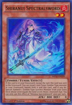 Shiranui Spectralsword (Ultra Rare) [MP16-EN199] Unlimited