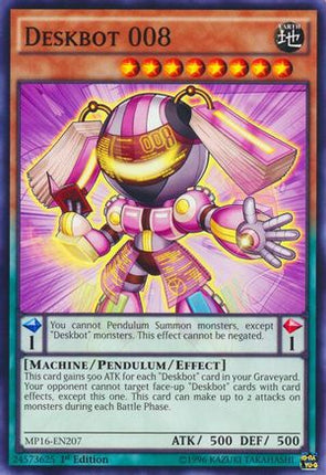 Deskbot 008 (Common / Short Print) [MP16-EN207] Unlimited