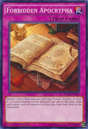 Forbidden Apocrypha (Common / Short Print) [MP16-EN230] 1st Edition