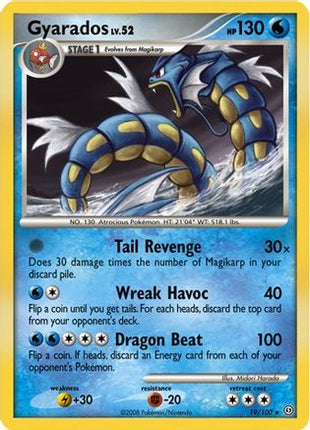 Gyarados - 19/100 (DP Stormfront) [Deck Exclusives] Holofoil