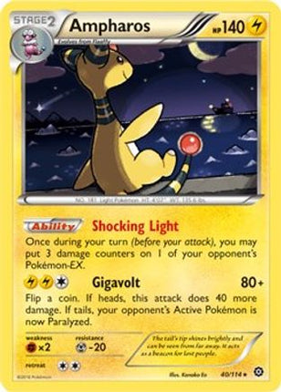 Ampharos - 40/114 (XY Steam Siege) [Deck Exclusives]