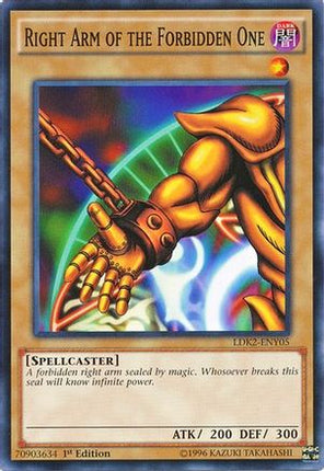 Right Arm of the Forbidden One (Common / Short Print) [LDK2-ENY05] Legendary Decks II 1st Edition