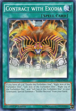 Contract with Exodia (Common / Short Print) [LDK2-ENY29] Legendary Decks II 1st Edition