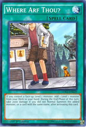 Where Arf Thou? (Common / Short Print) [LDK2-ENK29] Legendary Decks II 1st Edition
