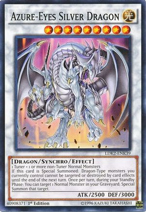 Azure-Eyes Silver Dragon (Common / Short Print) [LDK2-ENK39] Legendary Decks II Unlimited