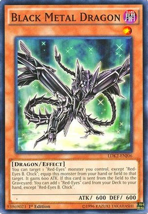 Black Metal Dragon (Common / Short Print) [LDK2-ENJ06] Legendary Decks II Unlimited
