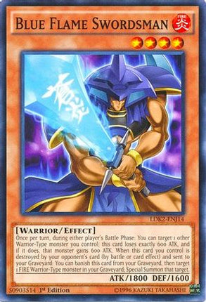 Blue Flame Swordsman (Common / Short Print) [LDK2-ENJ14] Legendary Decks II Unlimited