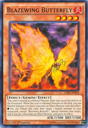 Blazewing Butterfly (Common / Short Print) [LDK2-ENJ18] Legendary Decks II 1st Edition