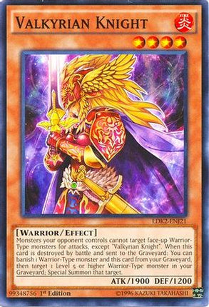 Valkyrian Knight (Common / Short Print) [LDK2-ENJ21] Legendary Decks II 1st Edition