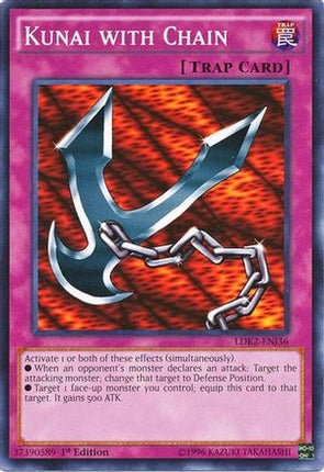 Kunai with Chain (Common / Short Print) [LDK2-ENJ36] Legendary Decks II Unlimited