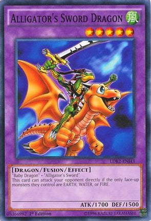 Alligator's Sword Dragon (Common / Short Print) [LDK2-ENJ43] Legendary Decks II Unlimited