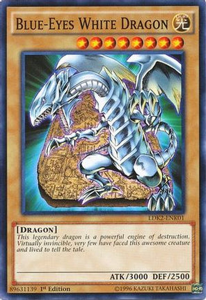 Blue-Eyes White Dragon (Version 4) (Common / Short Print) [LDK2-ENK01] Legendary Decks II Unlimited