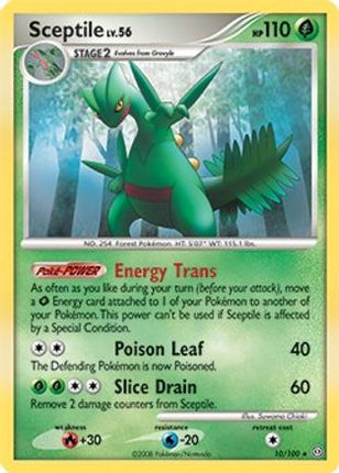 Sceptile - 10/100 (DP Stormfront) [Deck Exclusives]