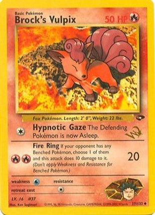 Brock's Vulpix [W Stamped] - 37/null [WoTC Promo]