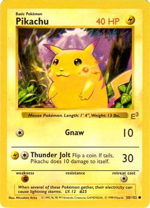 Pikachu - 58/102 (E3 Stamped with Red Cheeks) [Miscellaneous Cards & Products]