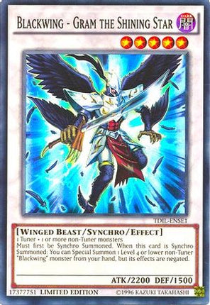 Blackwing - Gram the Shining Star (Super Rare) [TDIL-ENSE1] Limited