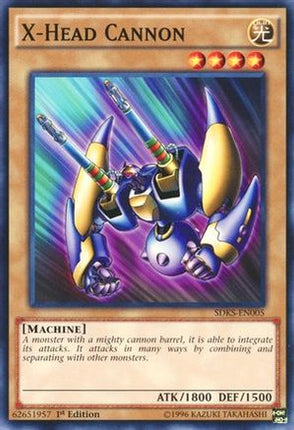 X-Head Cannon (Common / Short Print) [SDKS-EN005] Structure Deck: Seto Kaiba 1st Edition