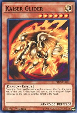 Kaiser Glider (Common / Short Print) [SDKS-EN010] Structure Deck: Seto Kaiba 1st Edition
