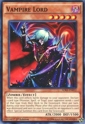 Vampire Lord (Common / Short Print) [SDKS-EN012] Structure Deck: Seto Kaiba 1st Edition
