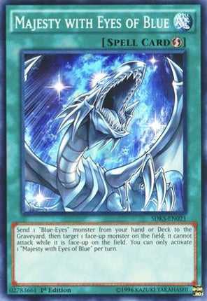 Majesty with Eyes of Blue (Common / Short Print) [SDKS-EN021] Structure Deck: Seto Kaiba 1st Edition