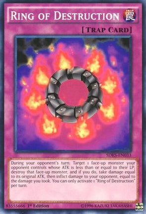 Ring of Destruction (Common / Short Print) [SDKS-EN033] Structure Deck: Seto Kaiba 1st Edition