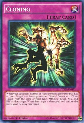 Cloning (Common / Short Print) [SDKS-EN035] Structure Deck: Seto Kaiba 1st Edition