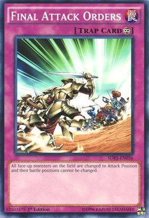 Final Attack Orders (Common / Short Print) [SDKS-EN036] Structure Deck: Seto Kaiba 1st Edition