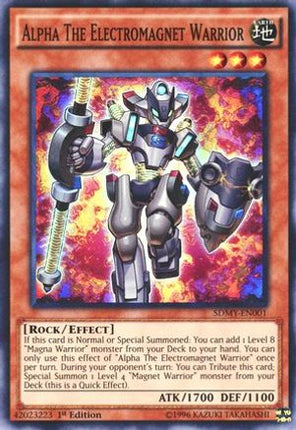 Alpha The Electromagnet Warrior (Super Rare) [SDMY-EN001] Structure Deck: Yugi Muto 1st Edition
