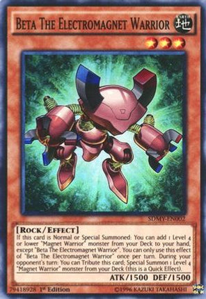 Beta The Electromagnet Warrior (Super Rare) [SDMY-EN002] Structure Deck: Yugi Muto 1st Edition