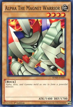 Alpha The Magnet Warrior (Common / Short Print) [SDMY-EN007] Structure Deck: Yugi Muto 1st Edition