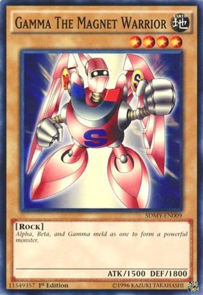 Gamma The Magnet Warrior (Common / Short Print) [SDMY-EN009] Structure Deck: Yugi Muto 1st Edition