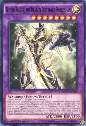Buster Blader, the Dragon Destroyer Swordsman (Common / Short Print) [SDMY-EN045] Structure Deck: Yugi Muto 1st Edition